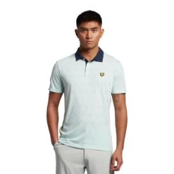 Lyle & Scott Jacquard Golf Polo Shirt SP1562G