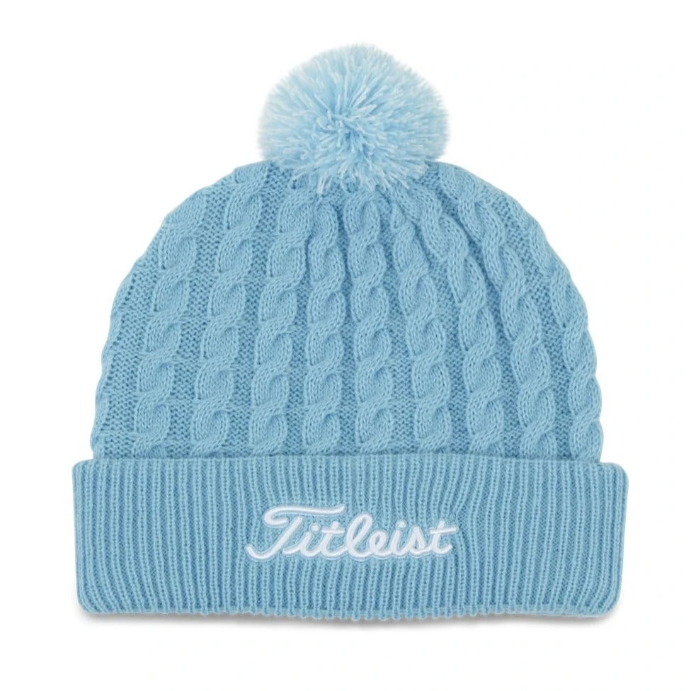 Titleist Cable Knit Pom Pom Golf Beanie TH21WCKNP